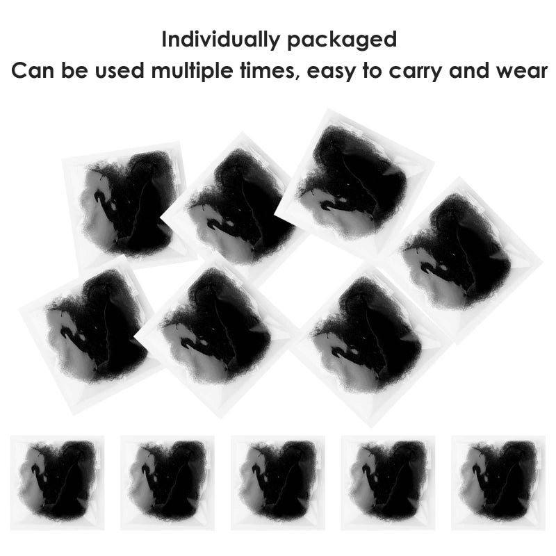 Dimeho Hair Nets, 20 Pcs Invisible Mesh Hairnets for Women Bun Elastic Edge Wig Nets Hair Bun Net for Dance Ballet Bun Maker, Individual Package (Black) - Image 3